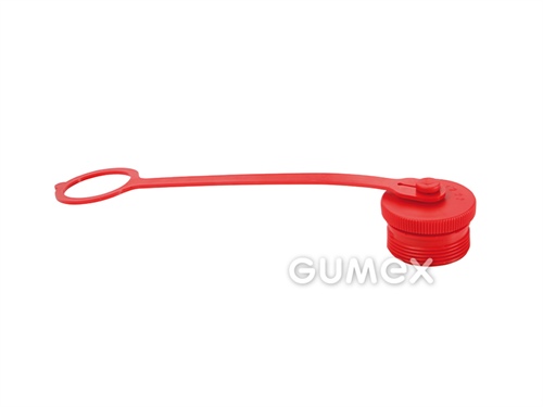 Kappe für Kupplung HS, DN4, mänlich, PVC, rot, 